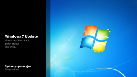 Grafika do filmu „Windows 7 Update Client” na kanale YouTube - Remigiusz Pyrek